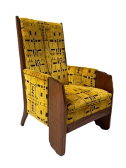 Art Deco Amsterdamse School Lounge Chair by Cornelis van der Sluys, 1918